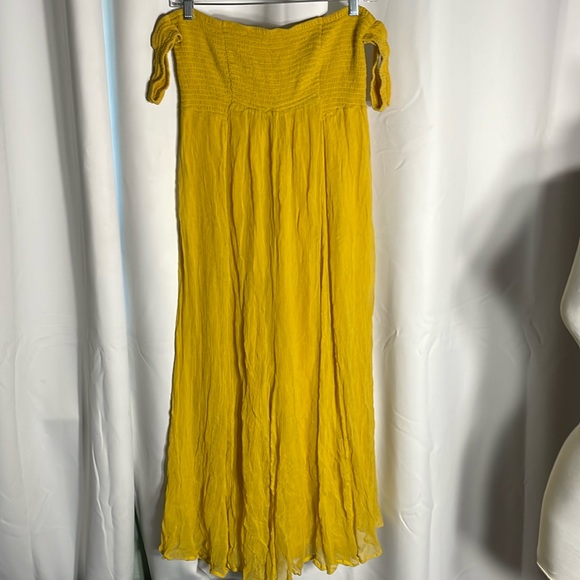 NWT Free People boho mustard jumpsuit - Picture 1 of 6